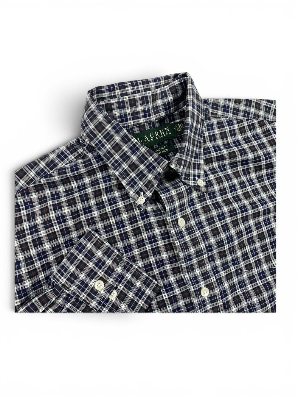 Lauren Ralph Lauren Men's Classic Fit Button-Up Long Sleeve Shirt Size 16/34/35